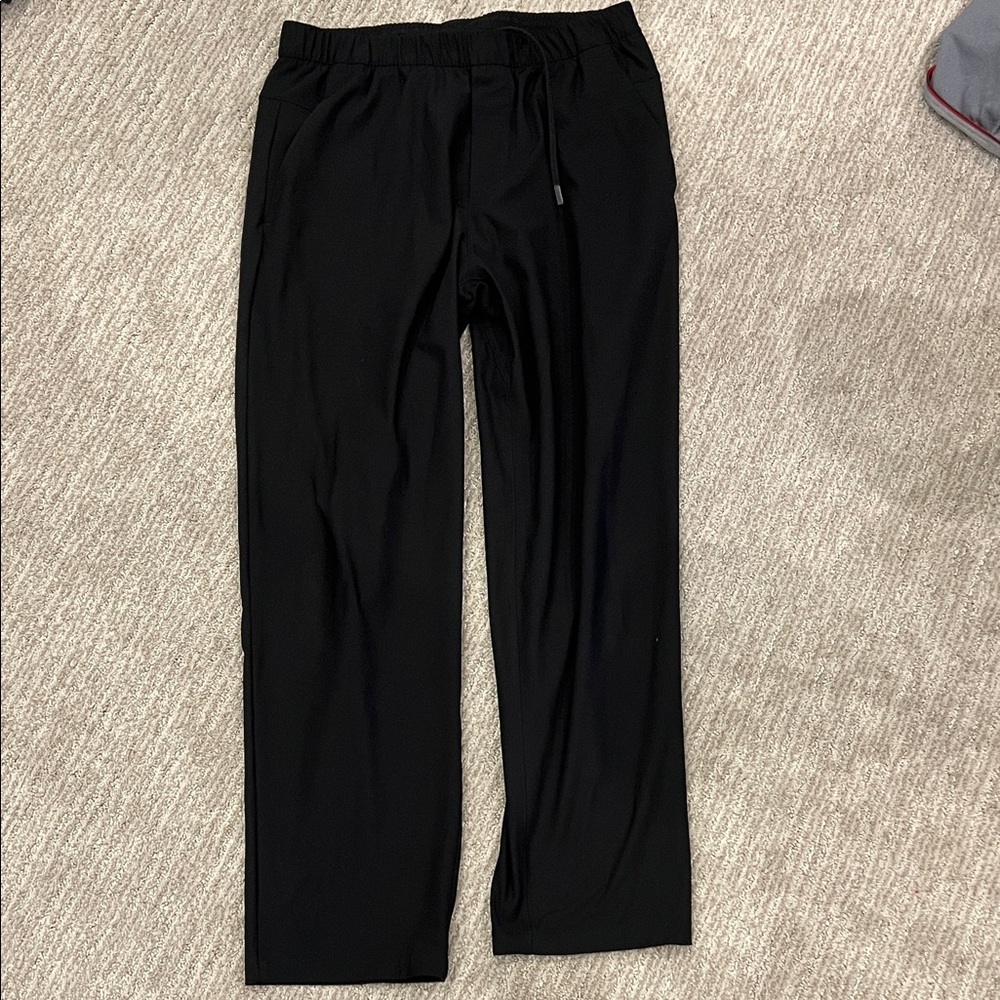 lululemon athletica Men's Black Joggers hemmed